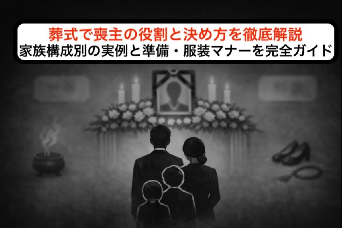 葬式で喪主の役割と決め方を徹底解説｜家族構成別の実例と準備・服装マナーを完全ガイド